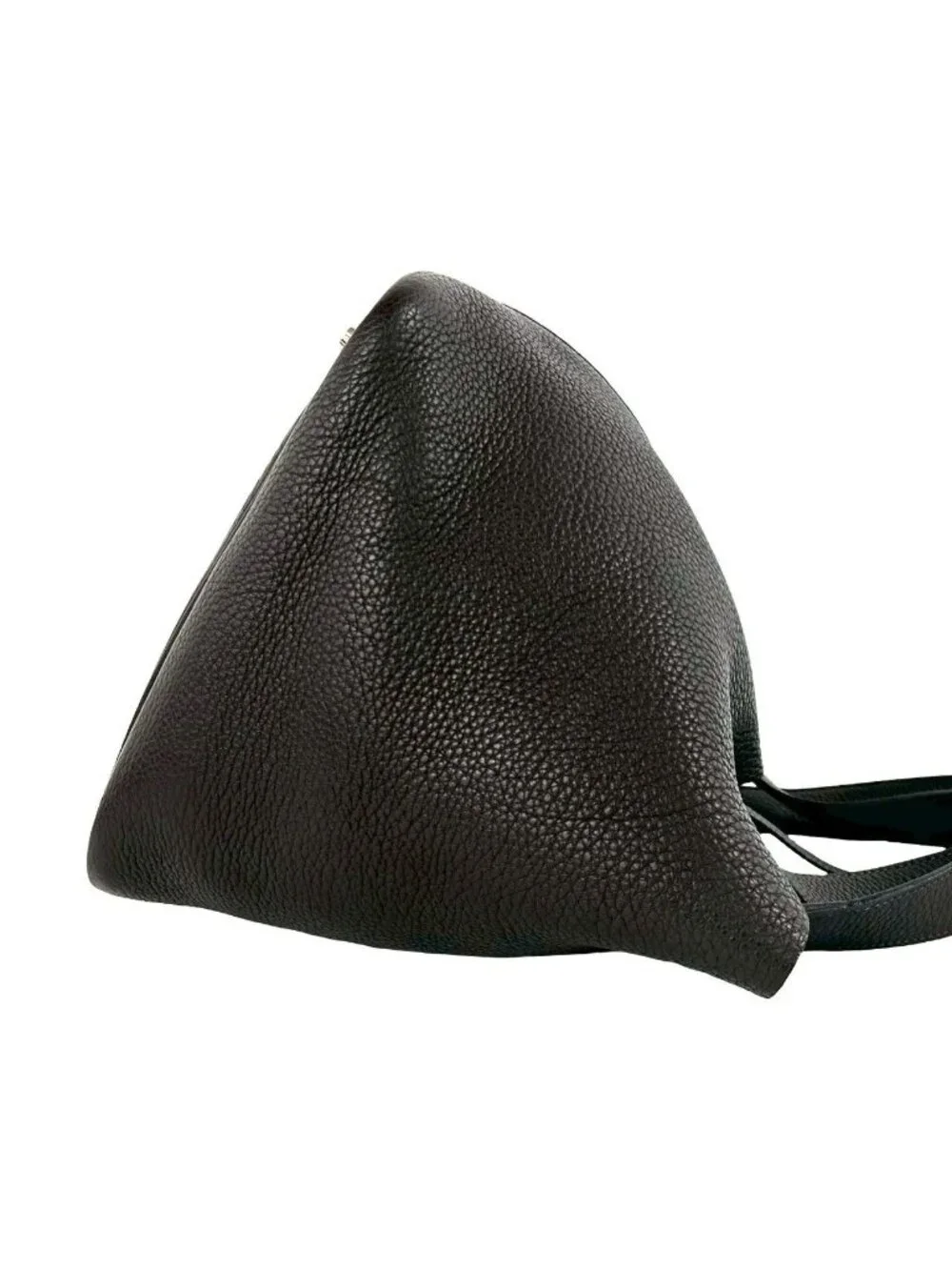Hermes Picotin MM Taurillon Clemence Leather Tote Ebene